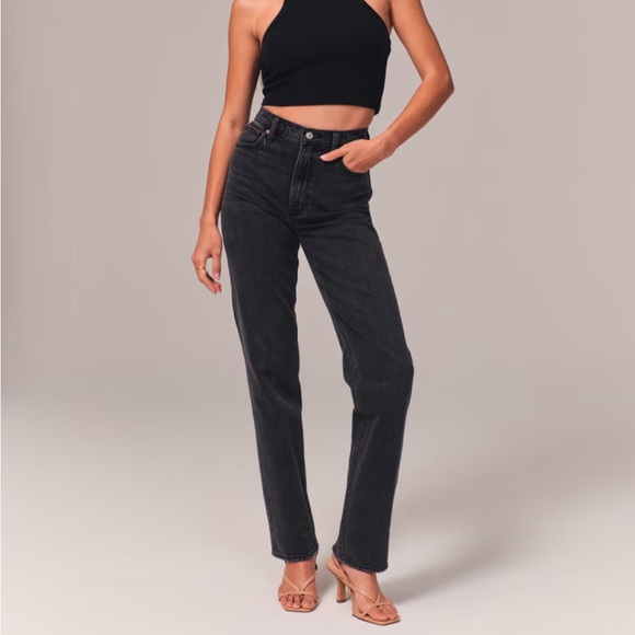 Abercrombie & Fitch Denim - Curve Love Ultra High Rise 90s Straight Jean